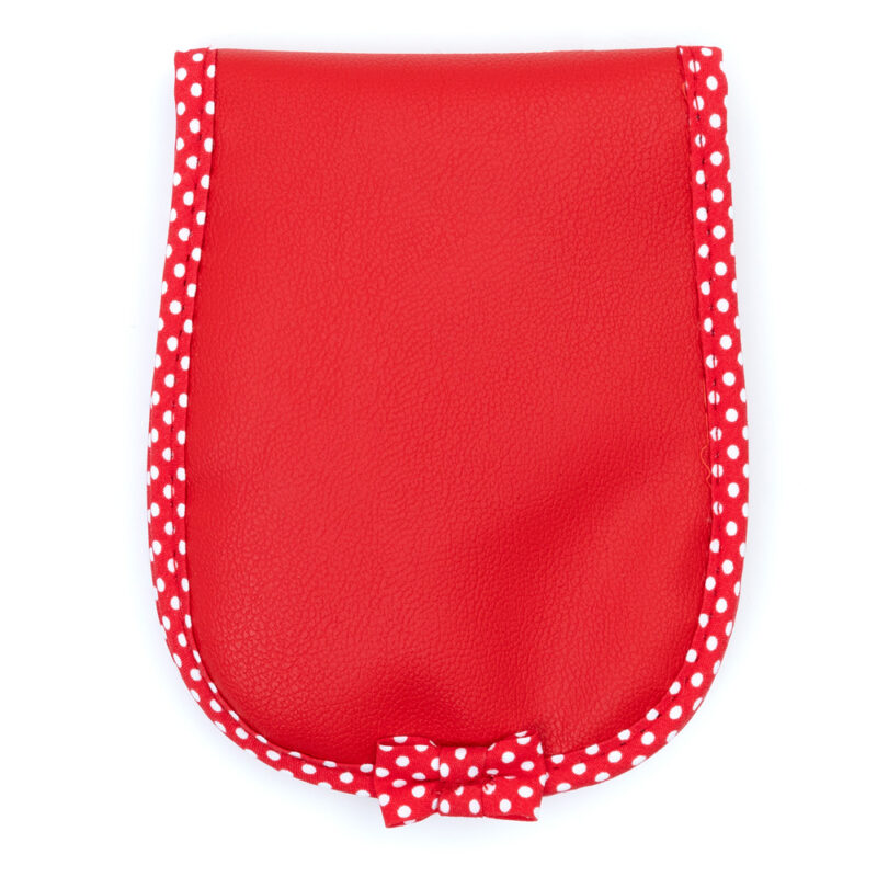 funda castañuelas redonda roja